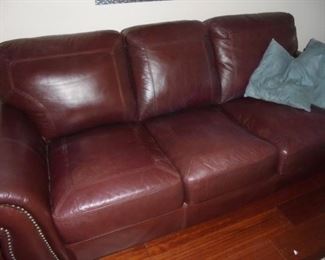 Brown leather couch (no rips or tears) 