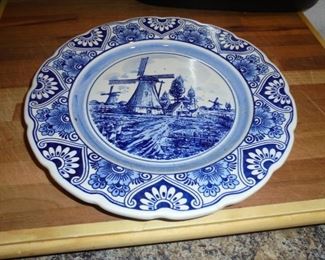 Delft blue plate #130027 made in Holland