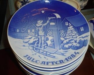 1 of 13 B&G Denmark - Jule After plates 'The Christmas Letter'1984