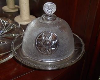 antique dome cheese bowl