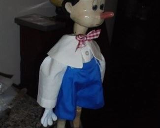 Hand carved 'Pinocchio' marionette 