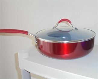 red Cooking Light skillet w/lid
