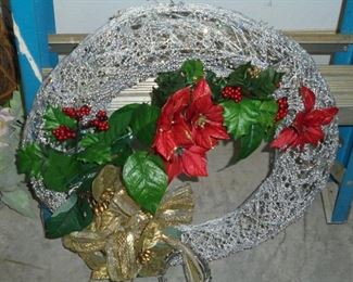 Silver Christmas wreath