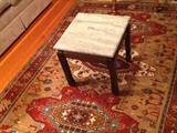 Small Cocktail Table with Marble Top.