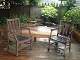 Outdoor Teak Arm Chairs