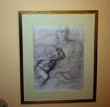 Michangelo - c 1525 'Madonna and Child' print