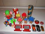 Generational Toys:  Mr. Potato Head, Elmo, Kaleidoscope, Rubik's Cube, Spinning tops, Troll Dolls, YoYo's, Mini Etch A Sketch, cars.