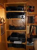 Panasonic DVD Player, Yamaha Receiver RX-V571, Emerson DV-120 Professional CDG/MP3G Karaoke Player, HP Officejet 4620