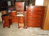 Drexel Chest of Drawers, Vanity with Mirror & Nightstand