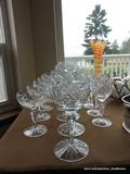 Vintage Lead Crystal Glasses Made In Hungry for the American Cut Crystal Corp. Pattern: Barbara