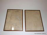 2 Framed Vintage Letterpress Newspaper Pages of The Seattle Daily Times. Dated: Tuesday July 10, 1934 & Thursday August 9, 1934. Found in the wall during a remodeling project.