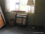 Quilts, Quilt Stand, Floor Lamp