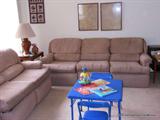 Recliner Sofa and Loveseat, Child's folding table and chair set