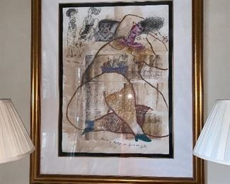 Theo Tobiasse original art - pair