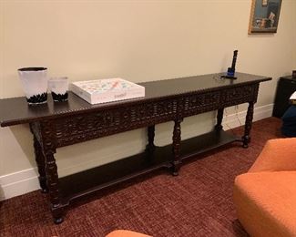 Console table 22”x34”x9’long