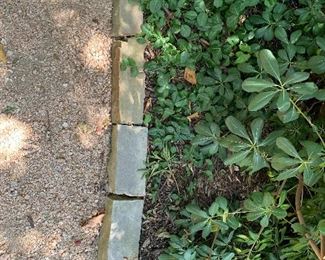 Stone landscape edging