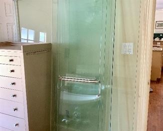 6' Seamless Glass Shower Wall with Two Doors - Perfect for "wet room"