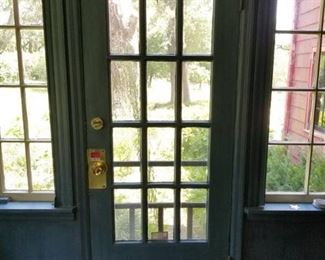 32in x 78.5 Wood Door and Screen Door