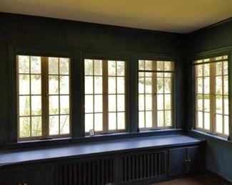 (6) Antique Windows With Roll Down Screens