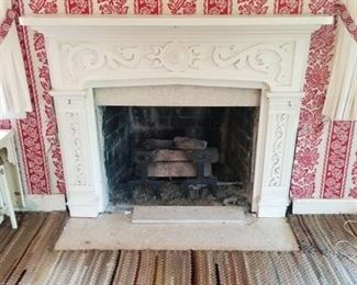 Wood Fireplace Mantel