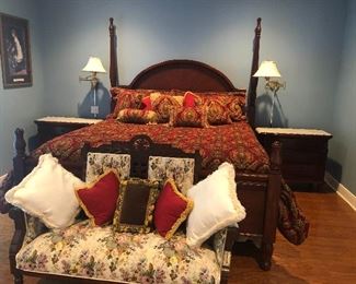King Bed, Matching Nightstands