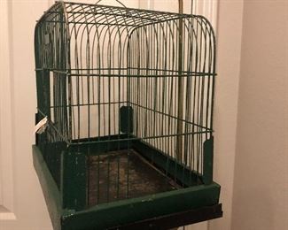 Antique Bird Cage & Stand