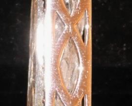 18k Rock Crystal Pendant w/ Sapphires & Diamonds