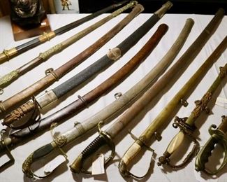 19th and 20th century American, French, and British military swords