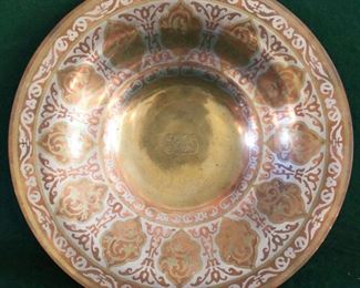 Tiffany & Co. Copper Mamluk motif bowl