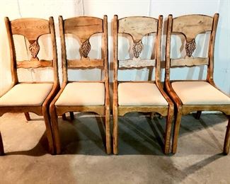 Set of four very sturdy chairs