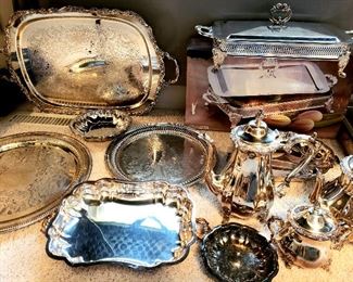 More silver plate items - some new with boxes