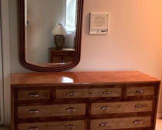 Henredon double dresser & mirror
