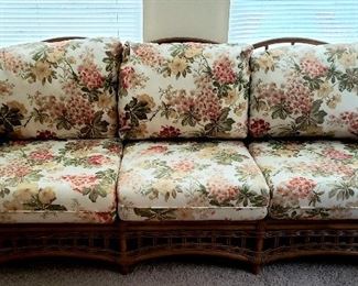 Rattan & bamboo sofa