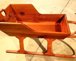 Vintage pine sled