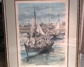 Signed Numbered Charcoal
