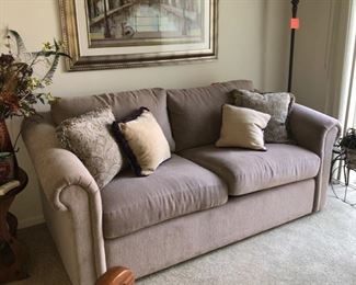 Like new upholstered sofa with pull out bed 