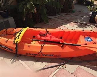 Frenzy Ocean Kayak with Anchor, Paddle, Life Vest