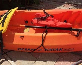 Frenzy Ocean Kayak with Anchor, Paddle, Life Vest