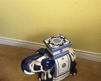 Ceramic Elephant Plant Stand