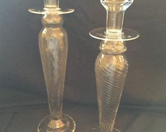 Glass Candlesticks