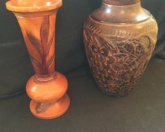 Hand Carved Vases
