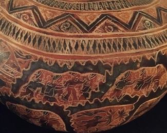 Peruvian Hand Carved Story Gourds