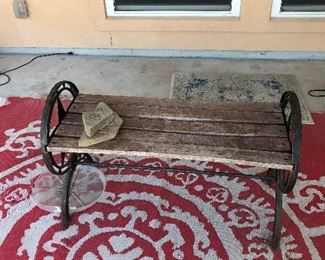 Outdoor Area Rug, Lonestar Bench
