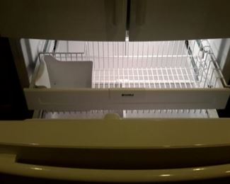 Kenmore Elite Refrigerator side by side french doors with freezer on bottom and ice/water dispenser. Model 795.77562600