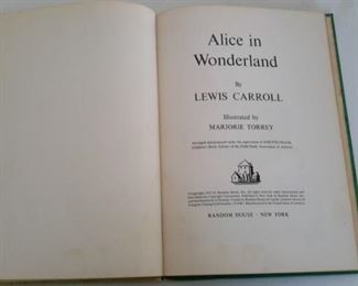 Vintage children's "Alice in Wonderland" book.