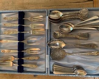 NICKEL SILVER SERVING SETS