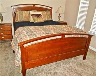 QUEEN BED, NIGHT STANDS