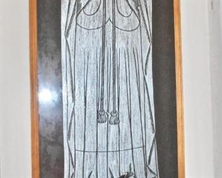 RUBBING FROM ORIGINAL, LADY JOAN KNIGHTON, ENGLAND