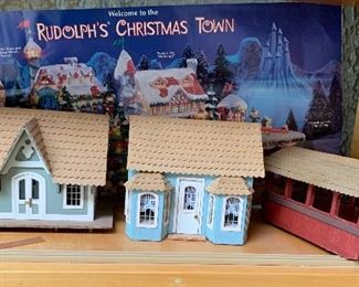 Many HO Scale train set buildings