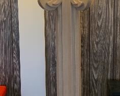 7.5ft White Wash Artist 5 Head Street Light Lamp 89x26x26 HxWxD